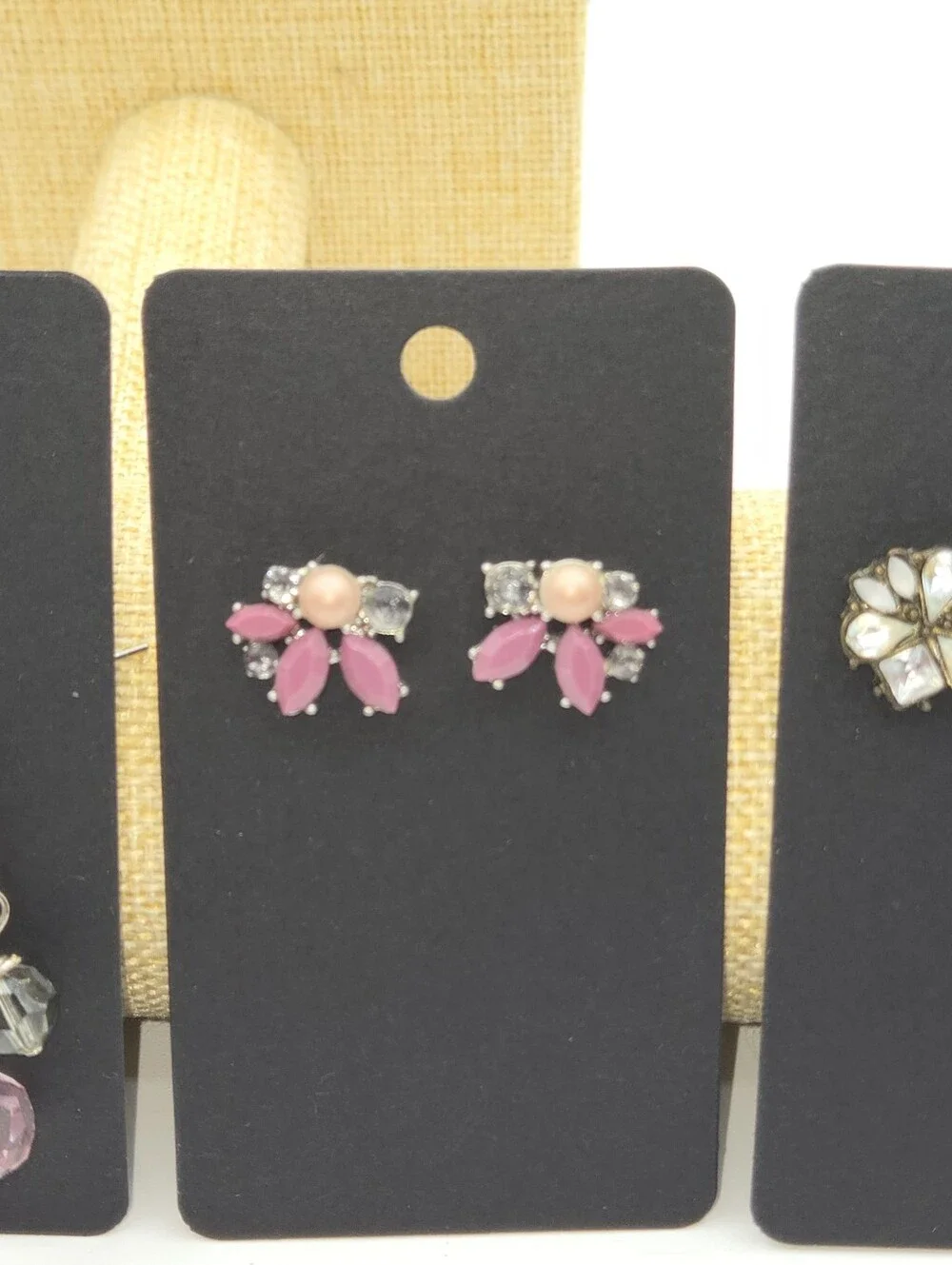 LOT of Fashion Earrings Swarvoski Crystal Loft 4 Pair Total